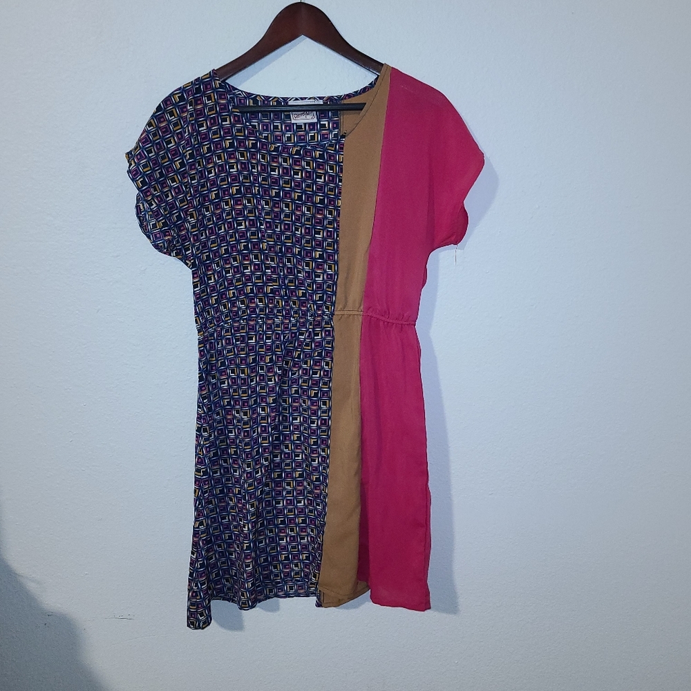 Beverly's Women's Colorblock Dress, Mini, Large